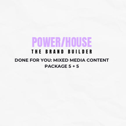 Done for you: Mixed Media Content Package 5+5